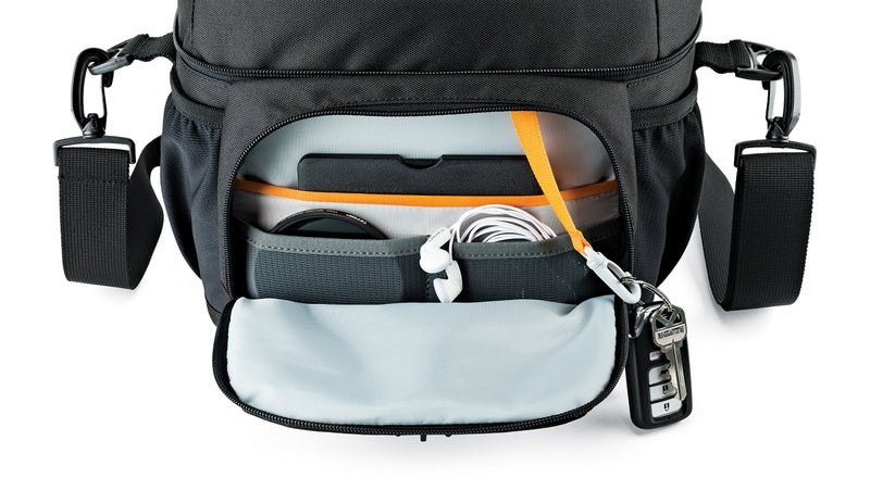 Lowepro LP37123, Nova 180 AW II Camera Bag, Waterproof, Customizable, Fits Pro-Depth DSLR with Lens, Compact Drone, 3-4 Additional Lenses, Flash, Black - Image 3